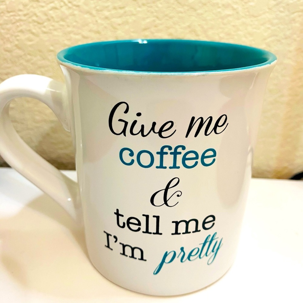 White quote mug